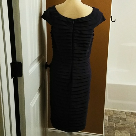 Size 12 Purple Cocktail Dress by Adrianna Papell - Picture 3 of 8